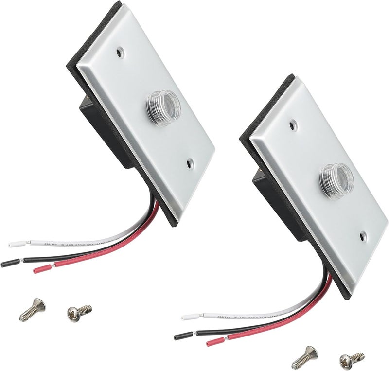EPLZON 2Pack Photocell Sensor for Outdoor Lights,120V-277V AC Dusk to Dawn Light Sensor Control,Hardwired Post Eye Photocontrol with Wall Plate - Image 1